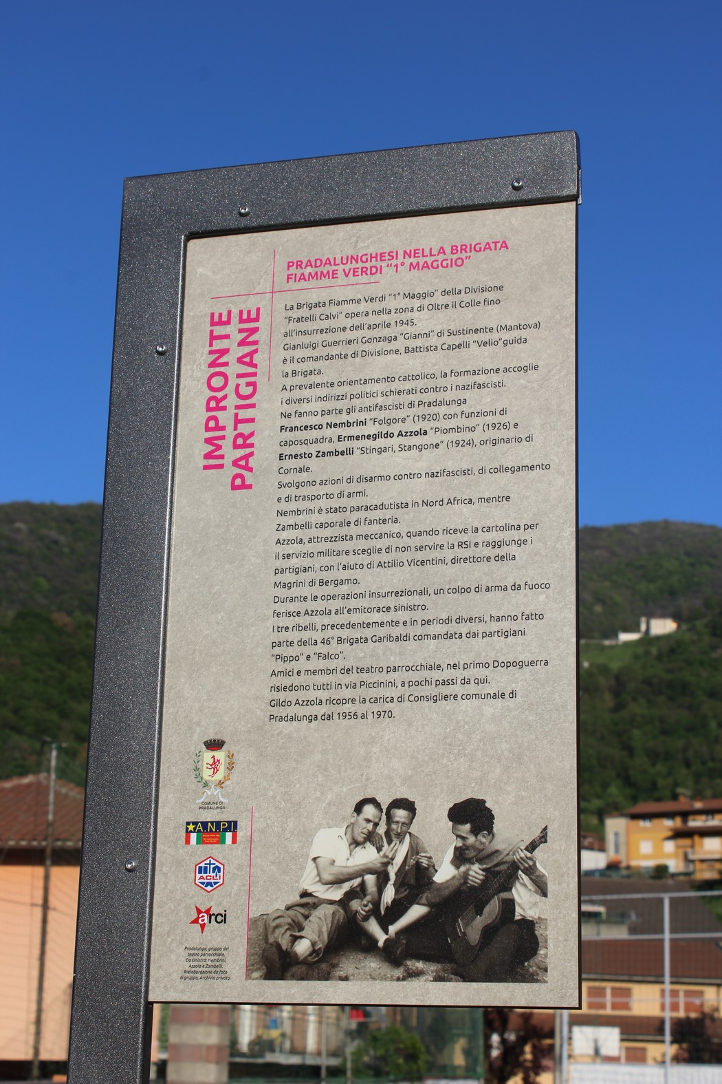 Impronta partigiana ai pradalunghesi nella Primo Maggio, Comune di Pradalunga (BG), foto 1