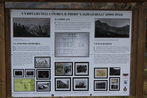 Vecchio rifugio dei Laghi Gemelli, storie e immagini storiche di un passato montano.