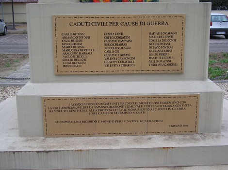 Monumento ai caduti, commemorazione dei civili e dei militari vittime di guerra a Montelupo Fiorentino.