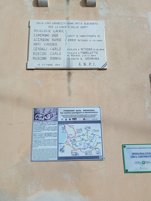 Lapide ai partigiani a Vendrogno, Comune di Bellano (LC), foto 2