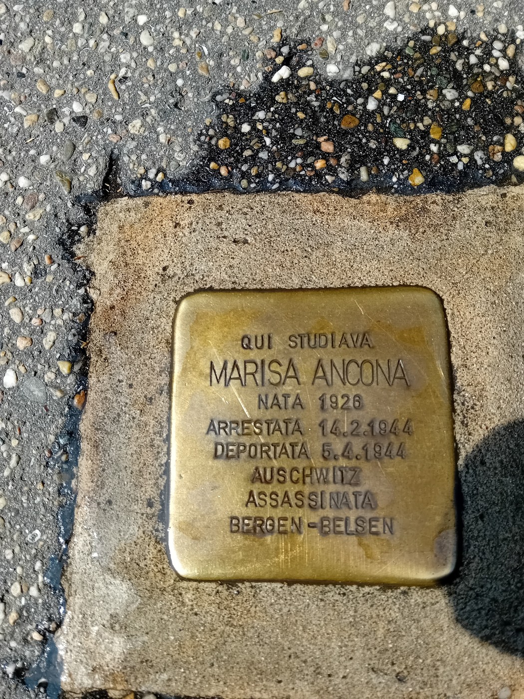 Pietra d'inciampo ad Ancona, Comune di Torino (TO), foto 1