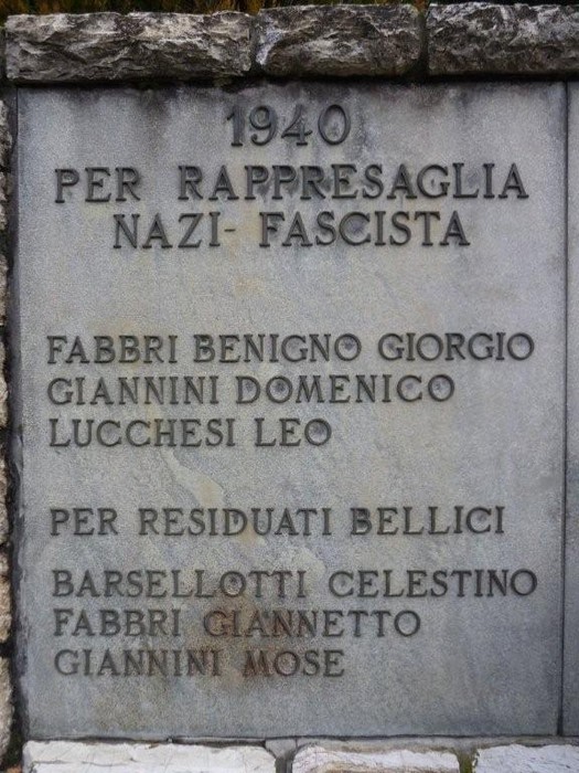 Monumento commemorativo ai caduti di San Cassiano, in onore delle vittime della rappresaglia nazifascista.