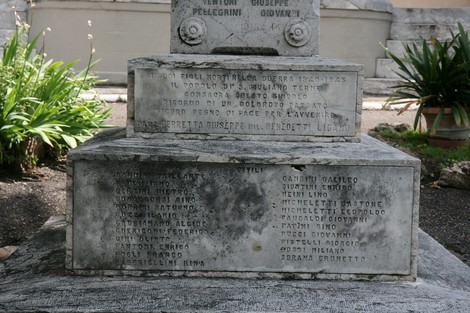 Monumento ai caduti di San Giuliano Terme, commemorazione dei soldati locali.