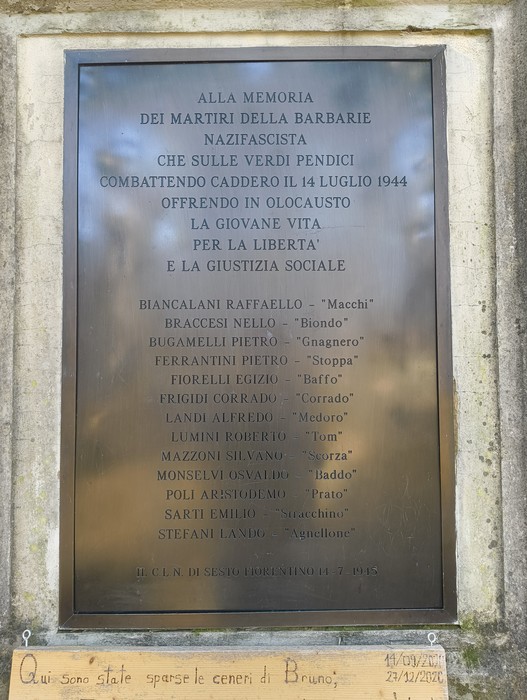 Monumento commemorativo della Battaglia della Fonte dei Seppi, dedicato ai martiri della barbarie nazifascista.
