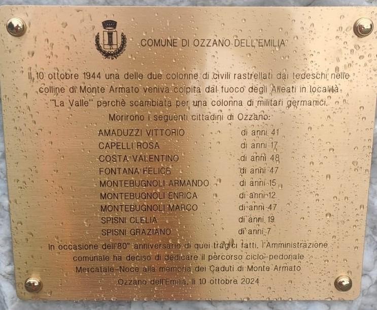 Monumento ai caduti di Monte Armato, dedicato ai cittadini di Ozzano dell'Emilia persi durante la Seconda Guerra Mondiale.
