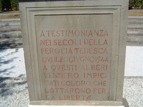 Area monumentale di Sant'Andrea, dedicata alla memoria dei combattenti che lottarono per la libertà.