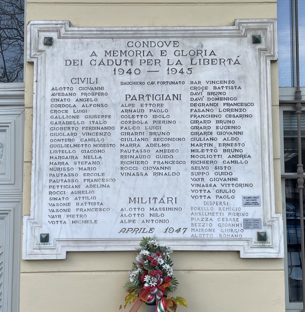 Lapide ai caduti, Comune di Condove (TO), foto 1