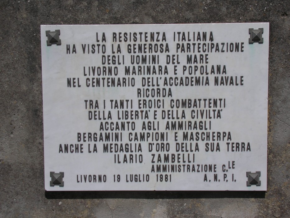 Sacrario del Castellaccio: memoriale dedicato alla Resistenza italiana e ai caduti di Livorno.