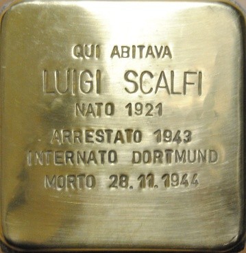 Pietra d'inciampo a Scalfi, Comune di Desio (MB), foto 1