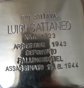 Pietra d'inciampo a Cattaneo, Comune di Meda (MB), foto 1