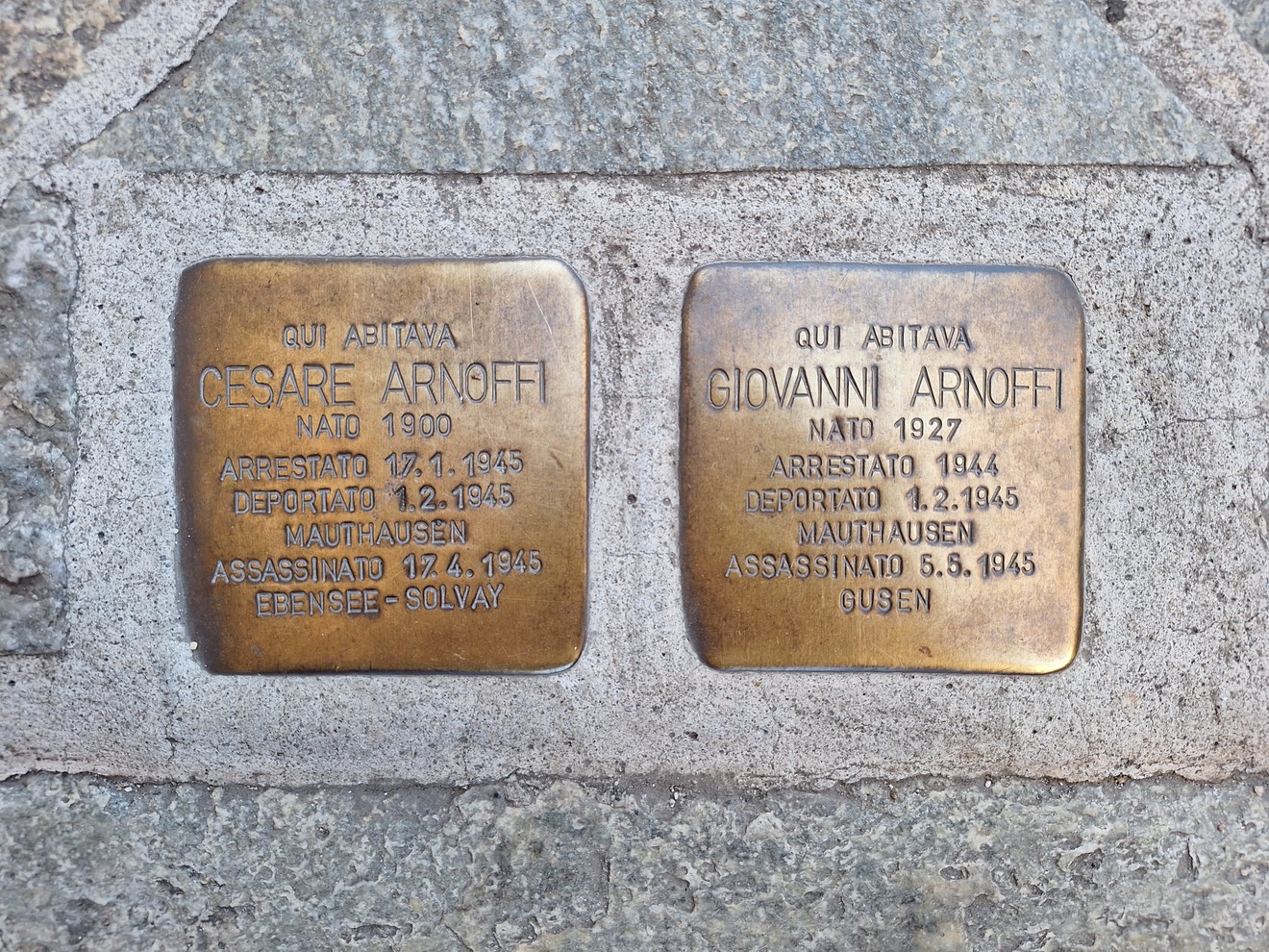 Pietre d'inciampo agli Arnoffi, Comune di Torino (TO), foto 1