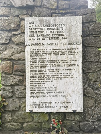 Monumento ai caduti di San Giovanni di Sotto, dedicato alle vittime innocenti del barbaro eccidio del 29 settembre 1944.