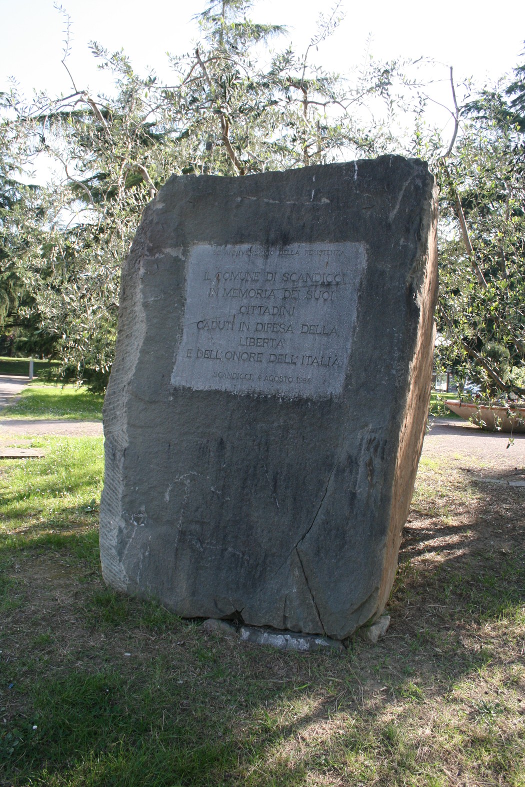 Monumento ai caduti della Resistenza, in memoria dei combattenti per la libertà e l’unità d’Italia.