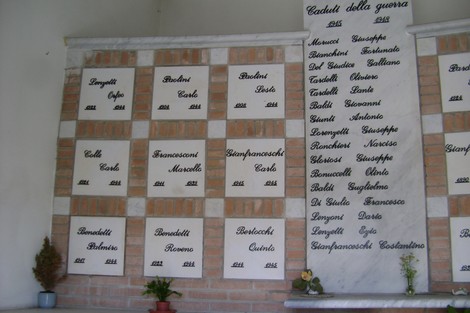 Cappella dei Caduti: memoriale dedicato ai soldati, con nomi incisi in commemorazione della loro memoria.