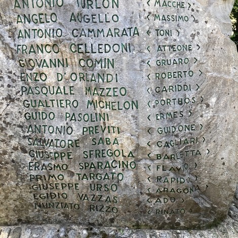 Monumento commemorativo ai martiri di Osoppo, in memoria dei caduti della Resistenza italiana.