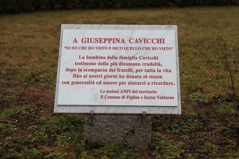 Area monumentale di Sant'Andrea, dedicata alla memoria di Giuseppina Cavicchi e della sua famiglia.