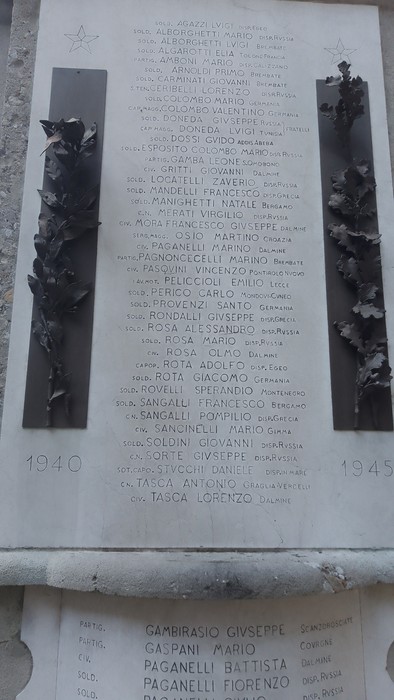 Lapidi Monumento ai Caduti di Brembate, Comune di Brembate (BG), foto 3