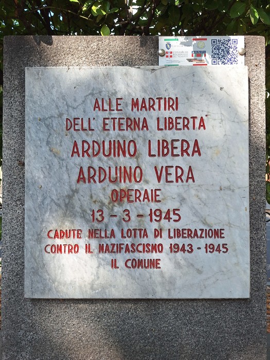 Cippo alle sorelle Arduino, Comune di Torino (TO), foto 2