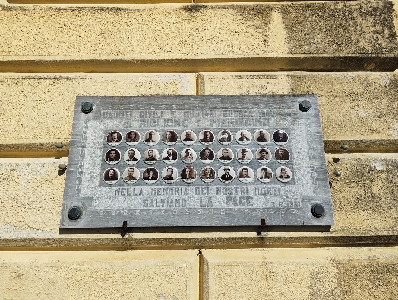 Lapide ai caduti di Riglione e Pierdicino, Comune di Pisa (PI), foto 1