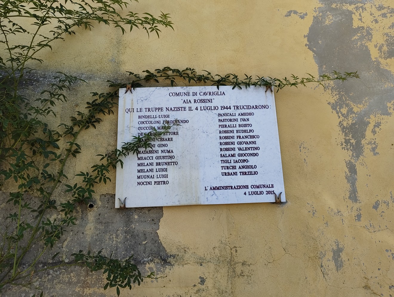 Lapide dell'aia Rossini, Comune di Cavriglia (AR), foto 1