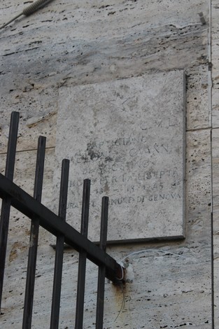 Lapide a Meloni, Comune di Genova (GE), foto 1