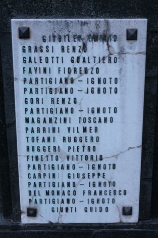 Sacrario dei partigiani pratesi, monumento che commemora i caduti della Resistenza.