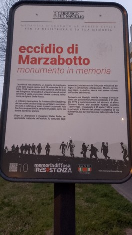 Monumento ai martiri di Marzabotto, ricordo della strage avvenuta durante la Seconda Guerra Mondiale.