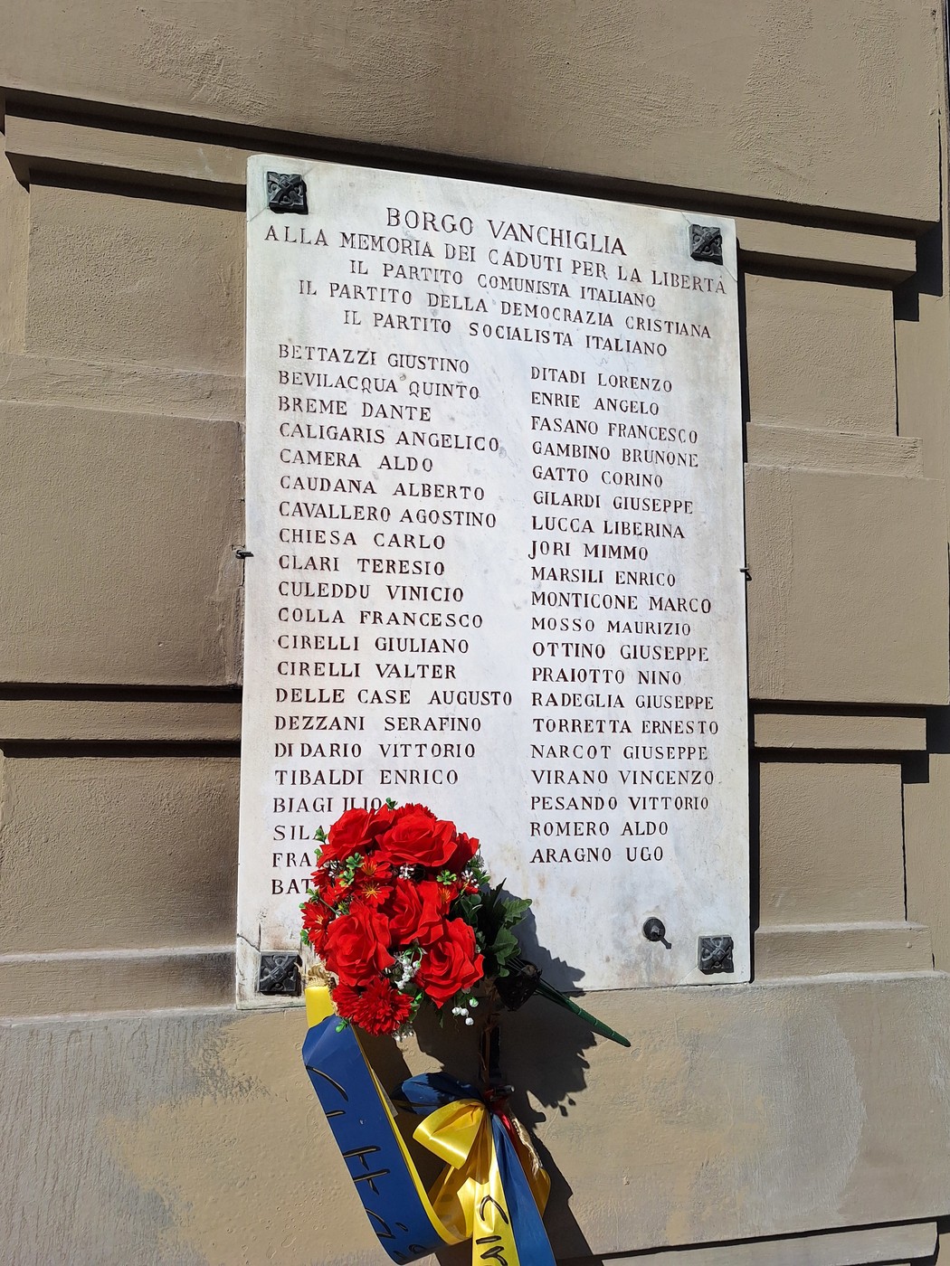 Lapide ai caduti di Borgo Vanchiglia, Comune di Torino (TO), foto 1