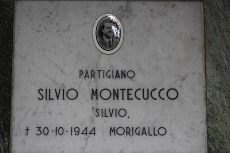 Sacrario dedicato ai caduti per la Liberazione, con un tributo a Silvio Montecucco.