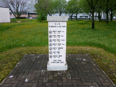Monumento ai Caduti Partigiani di Mancasale, dedicato ai combattenti per la libertà e la pace.