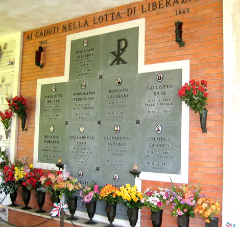 Sacrario dei partigiani: monumento commemorativo ai caduti nella lotta per la libertà durante la Seconda Guerra Mondiale.