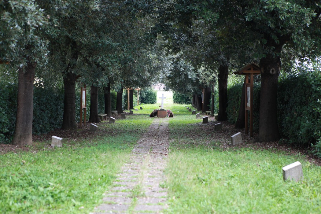 Giardino della meditazione, un luogo di tranquillità immerso nel verde, ideale per riflessione e quiete interiore.