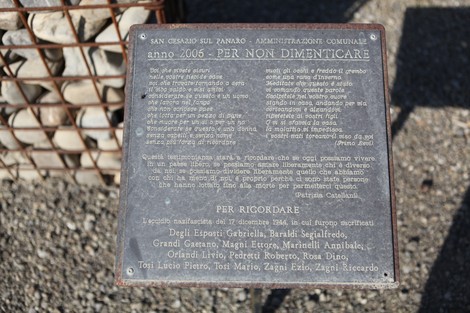 Monumento ai Martiri del Panaro, dedicato alla memoria e al sacrificio dei caduti. Rappresenta un'importante commemorazione storica.