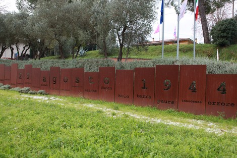Monumento commemorativo nel Parco della Rimembranza, dedicato agli eventi del 25 agosto 1944.