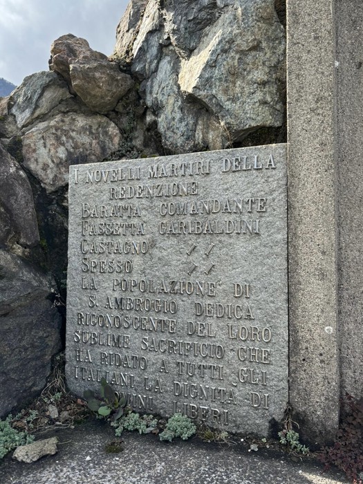 Sacrario dei partigiani: monumento commemorativo dedicato ai combattenti della Resistenza italiana.