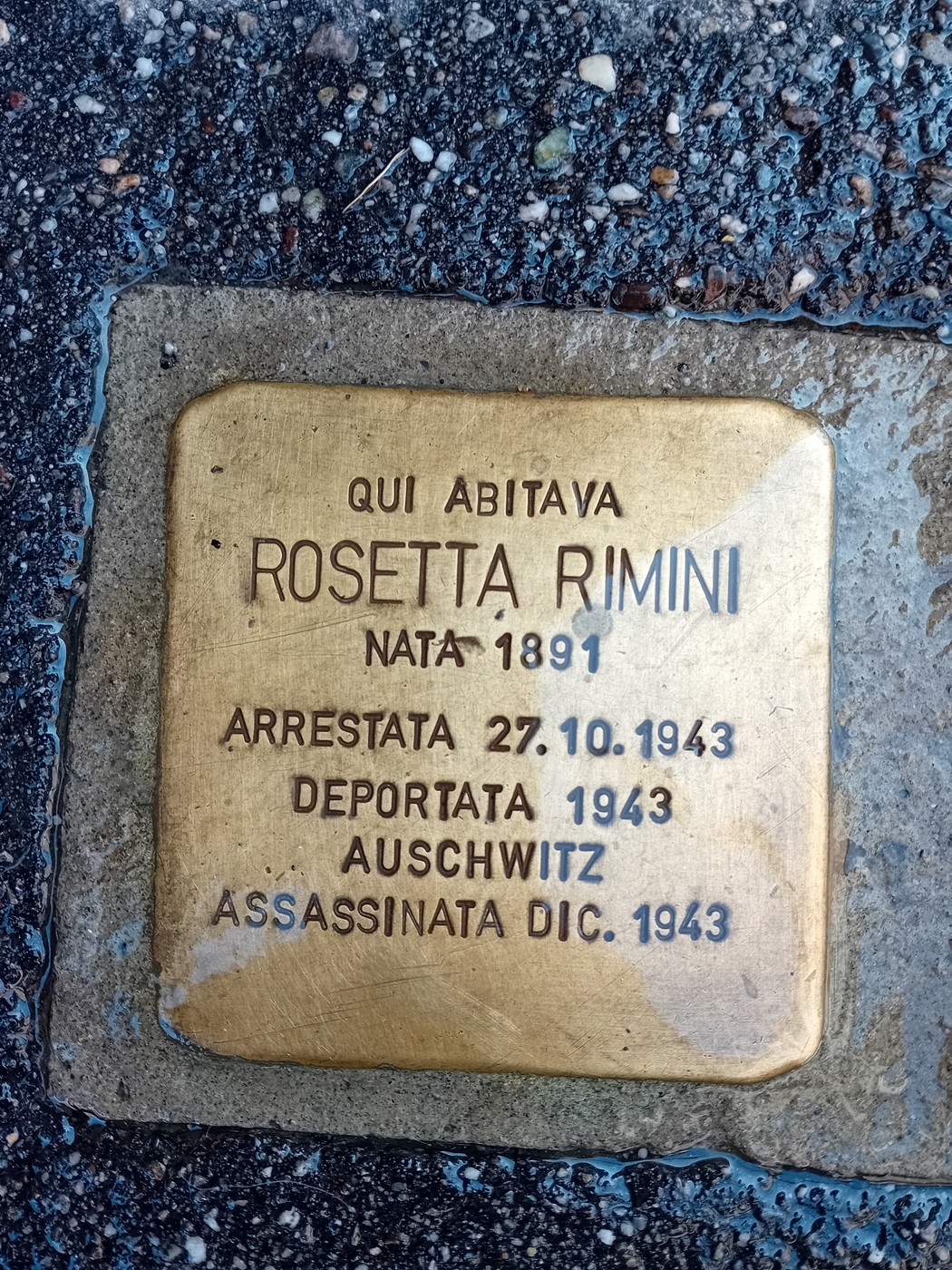 Pietra d'inciampo a Rimini e Pucci Tedeschi, Comune di Torino (TO), foto 1
