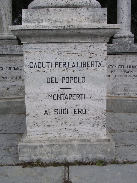 Monumento commemorativo ai martiri di Montaperti, in onore dei caduti per la libertà del popolo.