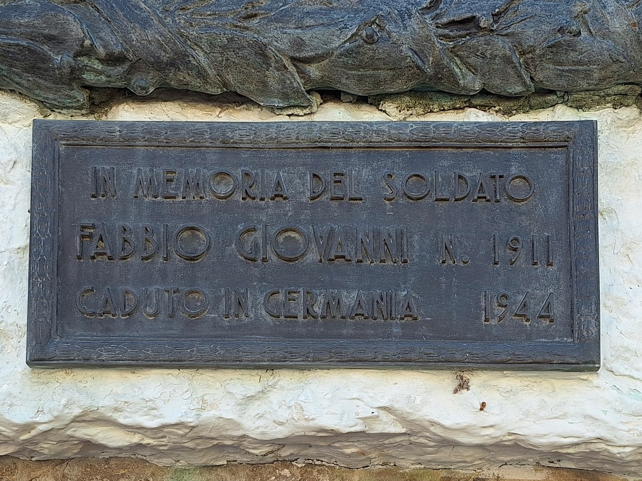 Targa a Fabbio, Comune di Marentino (TO), foto 1