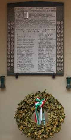 Lapidi ai caduti per la Libertà del San Giorgio, Comune di Genova (GE), foto 1