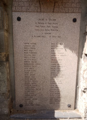 Lapidi commemorative dedicati ai caduti partigiani di Porta Romana, Porta Vittoria e Porta Vincentina.