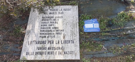 Monumento commemorativo per le vittime dell'eccidio del podere La Rossa, avvenuto nel marzo 1945.