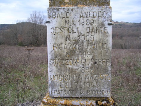 Cippo commemorativo di Villa Citerna, ricorda i caduti della zona.