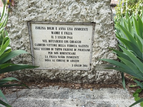 Monumento commemorativo a Boldi e Innocenti, dedicato alla madre e figlia vittime della ferocia nazista nel 1944.