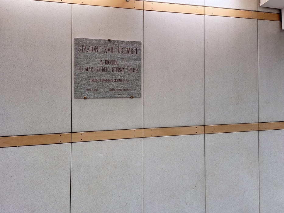 Lapide alla strage del 18 dicembre 1922, Comune di Torino (TO), foto 2