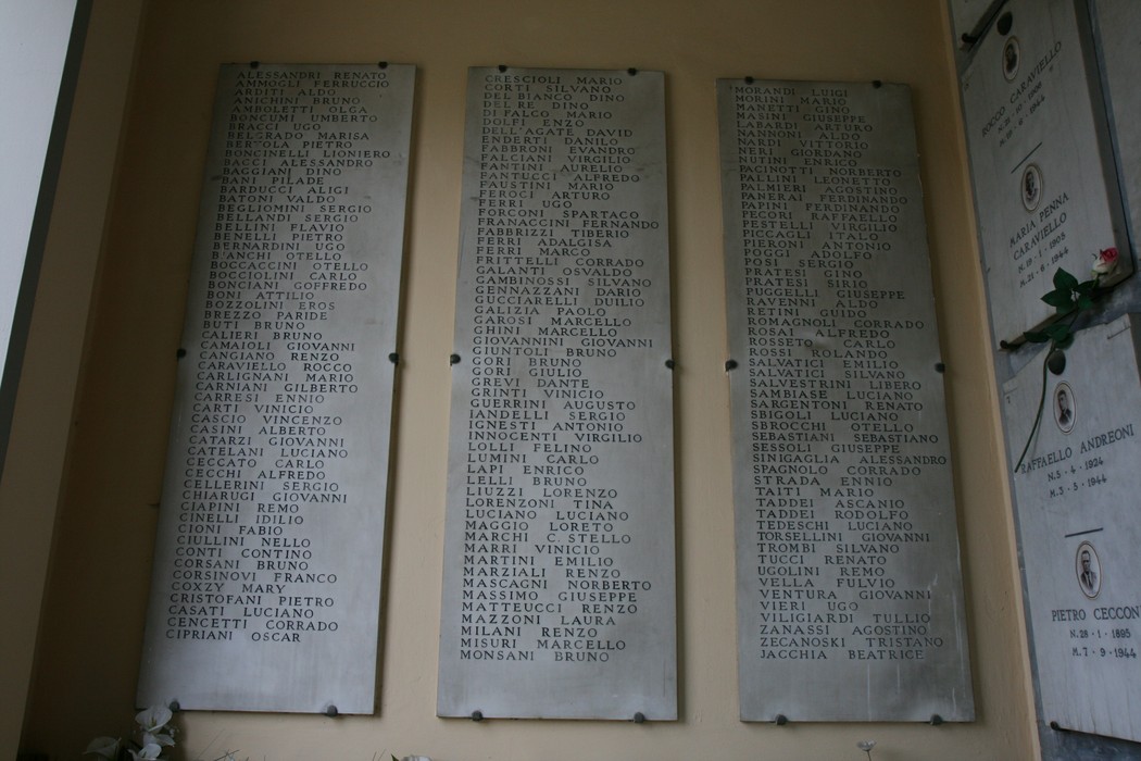 Sacrario dei partigiani fiorentini: memoriale dedicato ai caduti della Resistenza, con nomi incisi sulle lastre.