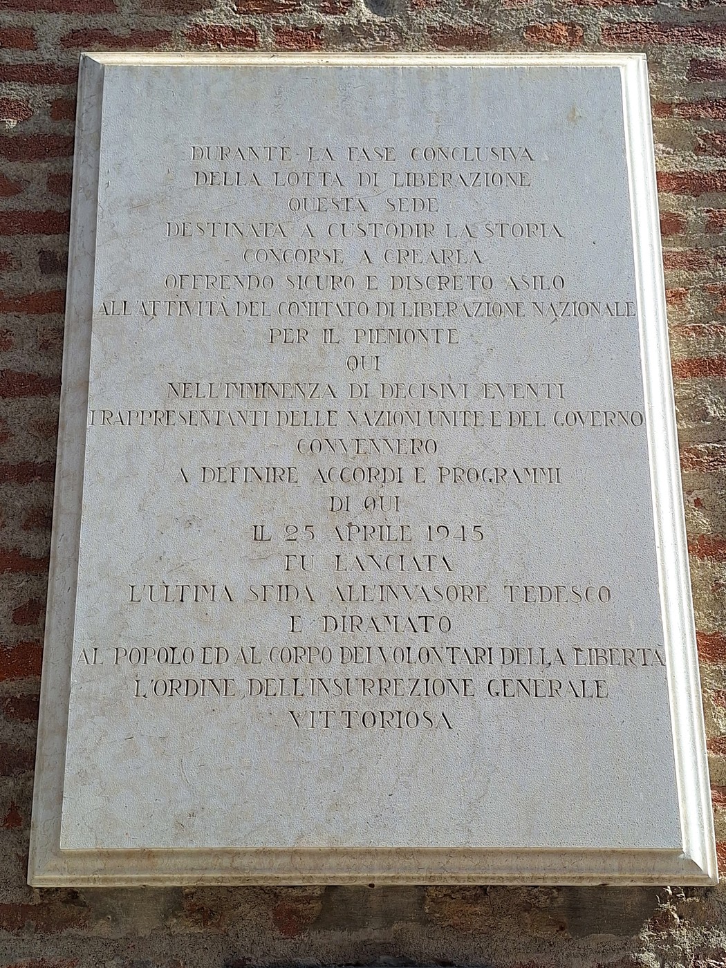 Lapide dell'Archivio di Stato, Comune di Torino (TO), foto 1