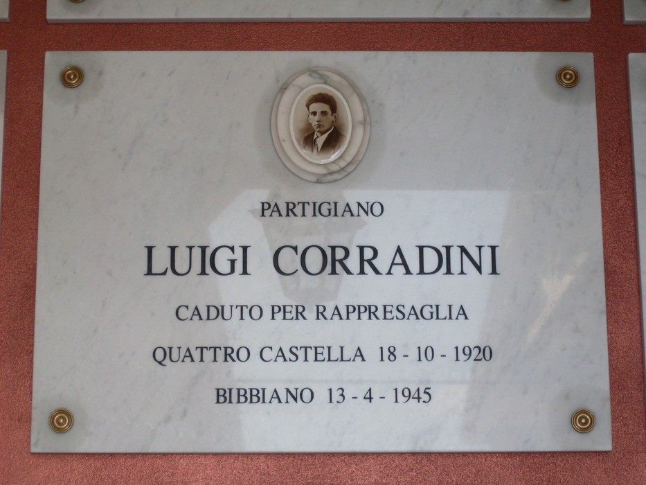 Sacrario ai Caduti per la libertà di Bibbiano, commemorazione dei partigiani e dei loro sacrifici.