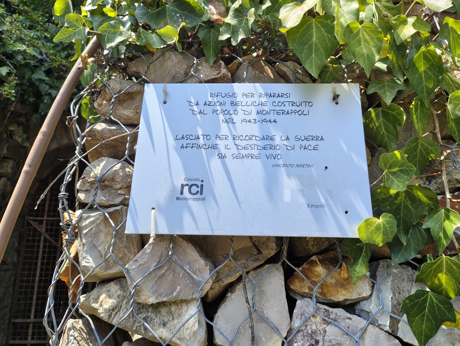 Targa del rifugio antiaereo, Comune di Empoli (FI), foto 2