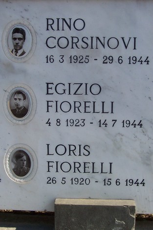 Tributo ai partigiani, con nomi e date di vita su una lapide commemorativa. Memoriale di sacrificio e memoria.