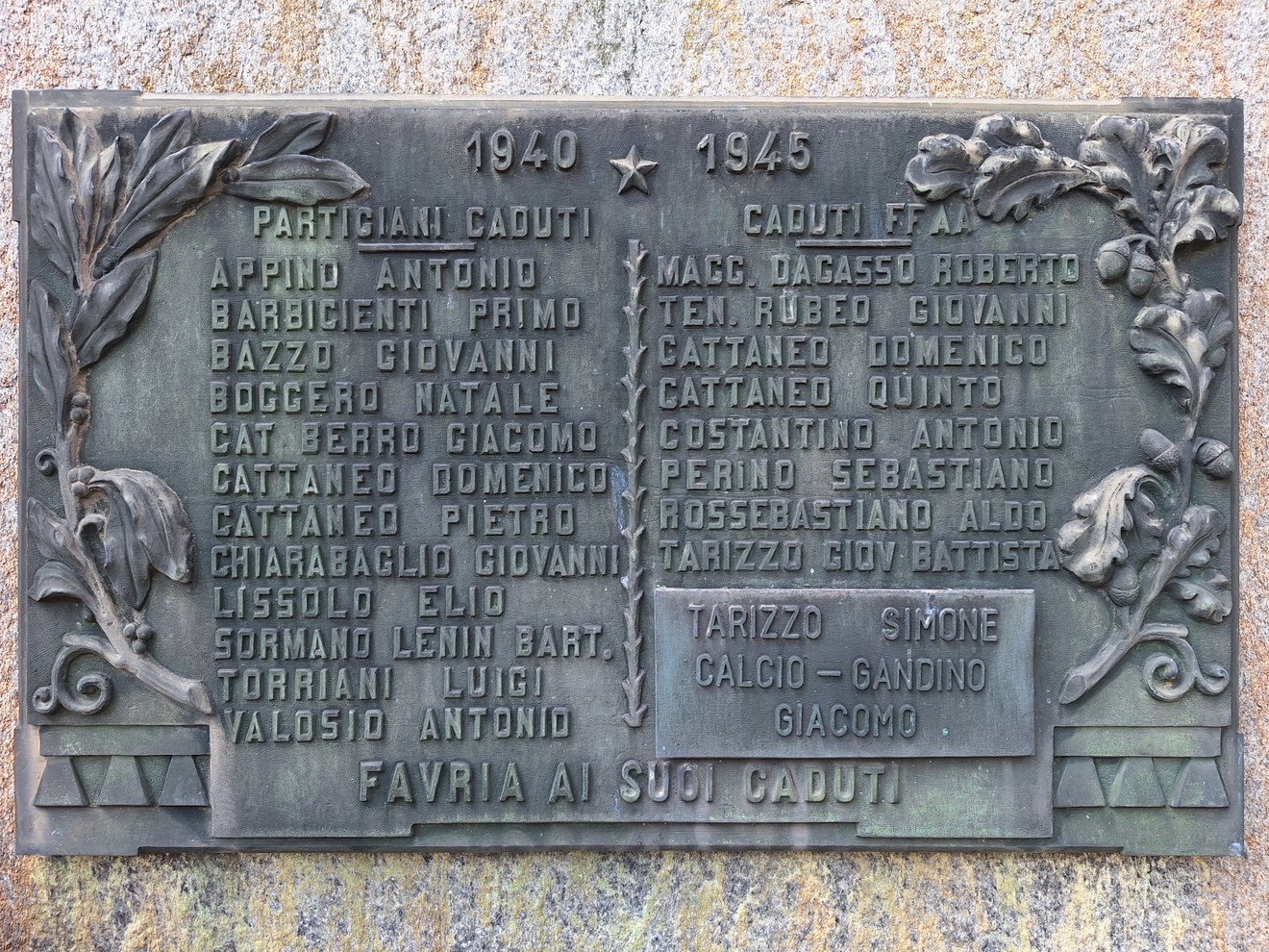 Monumento ai caduti per la Libertà, Comune di Favria (TO), foto 1